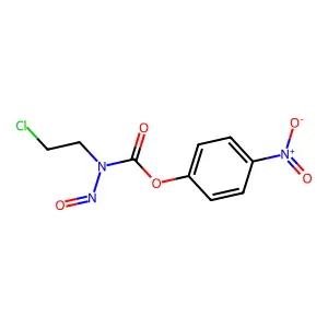 Carbamic acid, (2-chloroethyl)nitroso-, 4-nitrophenyl ester structure