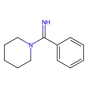Piperidine, 1-(iminophenylmethyl)- structure