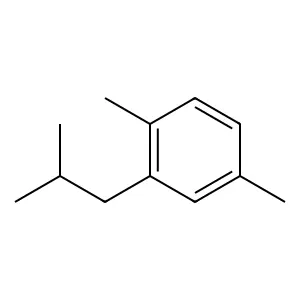 1-Isobutyl-2,5-dimethylbenzene structure