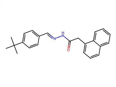 N'-[(E)-(4-tert-butylphenyl)methylidene]-2-(naphthalen-1-yl)acetohydrazide structure
