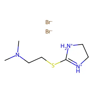 2-Imidazoline, 2-((2-(dimethylamino)ethyl)thio)-, dihydrobromide structure