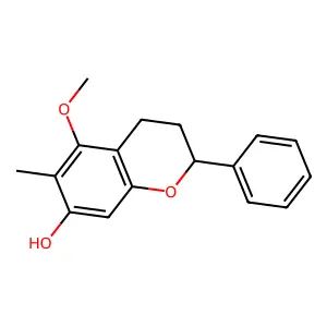 5-Methoxy-6-methylflavan-7-ol structure