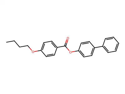 4-Butoxy-benzoic acid biphenyl-4-yl ester structure
