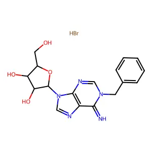 Adenosine, 1-benzyl-, hydrobromide structure