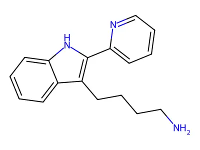 4-(2-Pyridin-2-yl-1H-indol-3-yl)-butylamine structure