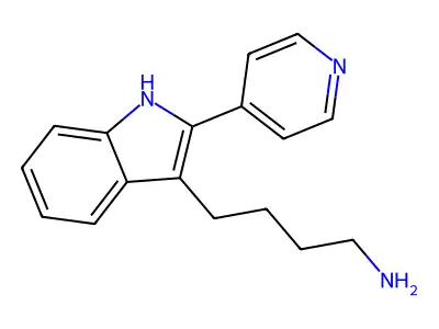 4-(2-Pyridin-4-yl-1H-indol-3-yl)-butylamine structure