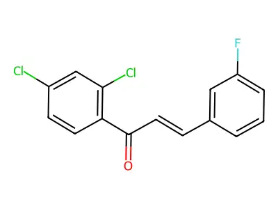 1-(2,4-Dichlorophenyl)-3-(3-fluorophenyl)prop-2-en-1-one structure