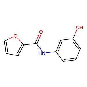 N-(3-hydroxyphenyl)furan-2-carboxamide structure