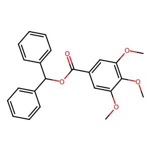 Benzhydryl 3,4,5-trimethoxybenzoate structure