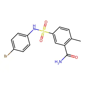 5-[(4-Bromophenyl)sulfamoyl]-2-methylbenzamide structure