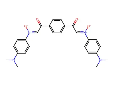 2,2'-(1,4-Phenylene)bis{N-[4-(dimethylamino)phenyl]-2-oxoethan-1-imine N-oxide} structure