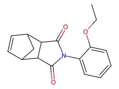 4,7-Methano-1H-isoindole-1,3(2H)-dione, 3a,4,7,7a-tetrahydro-2-(2-ethoxyphenyl)- structure
