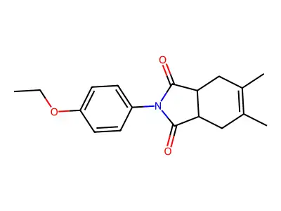 2-(4-Ethoxyphenyl)-5,6-dimethyl-3a,4,7,7a-tetrahydro-1H-isoindole-1,3(2H)-dione structure