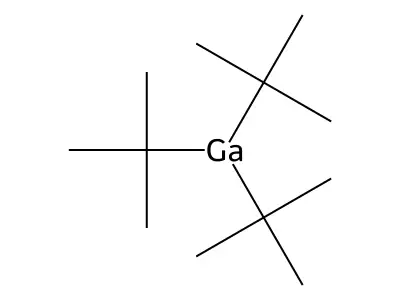 Gallium, tris(1,1-dimethylethyl)- structure