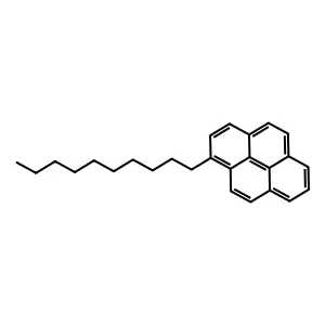 Pyrene, 1-decyl- structure