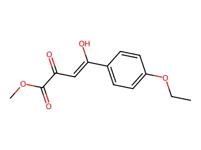 methyl (2Z)-4-(4-ethoxyphenyl)-2-hydroxy-4-oxobut-2-enoate structure