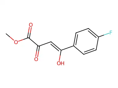 Methyl 4-(4-fluorophenyl)-4-hydroxy-2-oxobut-3-enoate structure
