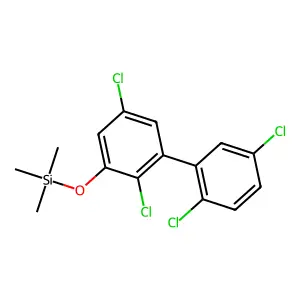 Silane, trimethyl[(2,2',5,5'-tetrachloro[1,1'-biphenyl]-3-yl)oxy]- structure