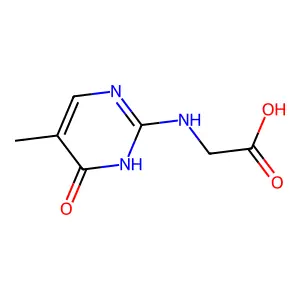 N-(5-Methyl-6-oxo-1,6-dihydropyrimidin-2-yl)glycine structure