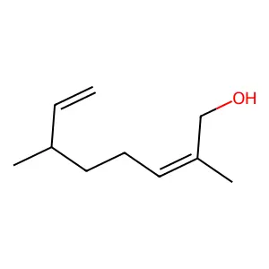 2,7-Octadien-1-ol, 2,6-dimethyl- structure