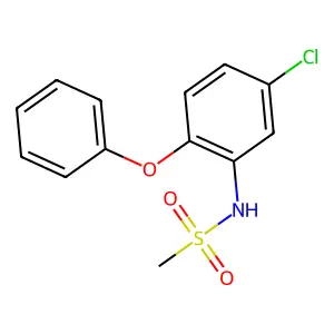N-(5-chloro-2-phenoxyphenyl)methanesulfonamide structure