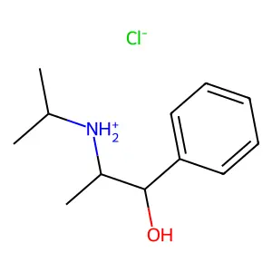 Benzyl alcohol, alpha-(1-(isopropylamino)ethyl)-, hydrochloride, (+-)- structure