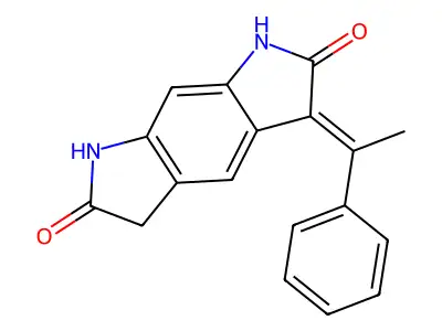 3-(1-phenylethylidene)-5,7-dihydro-1H-pyrrolo[3,2-f]indole-2,6-dione structure