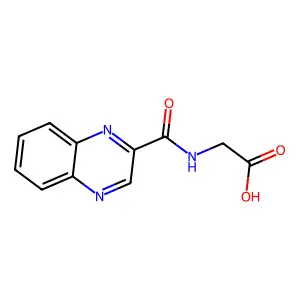 Glycine, N-(2-quinoxalinylcarbonyl)- structure