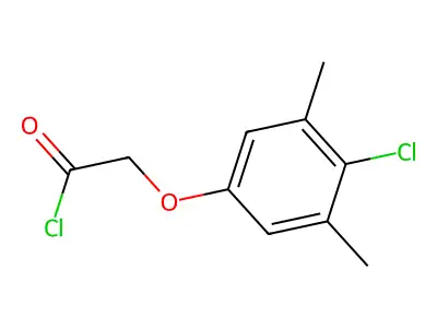 (4-Chloro-3,5-dimethylphenoxy)acetyl chloride structure