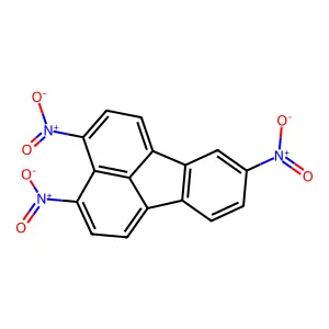 Fluoranthene, 3,4,8-trinitro- structure