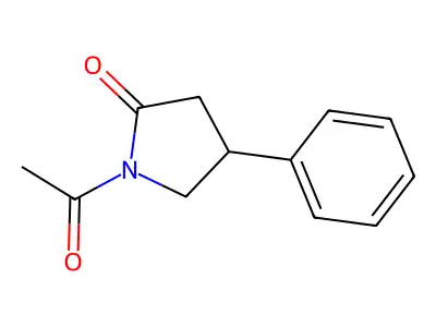 1-Acetyl-4-phenylpyrrolidin-2-one structure