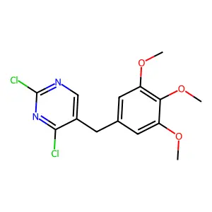 2,4-Dichloro-5-[3,4,5-trimethoxybenzyl]pyrimidine structure
