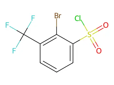 2-bromo-3-(trifluoromethyl)benzenesulfonyl Chloride structure