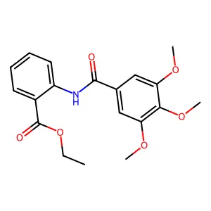 Ethyl 2-[(3,4,5-trimethoxybenzoyl)amino]benzoate structure
