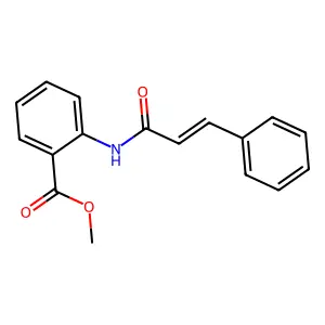 Methyl 2-(3-phenylprop-2-enoylamino)benzoate structure
