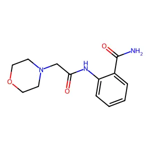2-[(Morpholin-4-ylacetyl)amino]benzamide structure