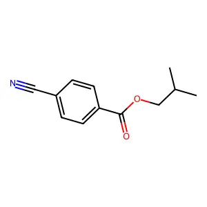 4-Cyanobenzoic acid, 2-methylpropyl ester structure