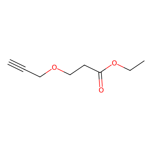 Propanoic acid, 3-(2-propynyloxy)-, ethyl ester structure