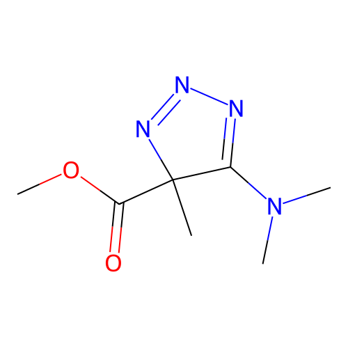 Methyl 5-(dimethylamino)-4-methyltriazole-4-carboxylate structure