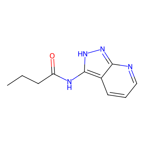 N-{1H-pyrazolo[3,4-b]pyridin-3-yl}butanamide structure