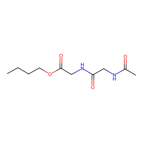 Glycine, N-(N-acetylglycyl)-, butyl ester structure
