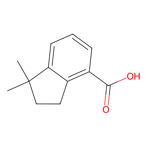 1H-Indene-4-carboxylic acid, 2,3-dihydro-1,1-dimethyl- structure