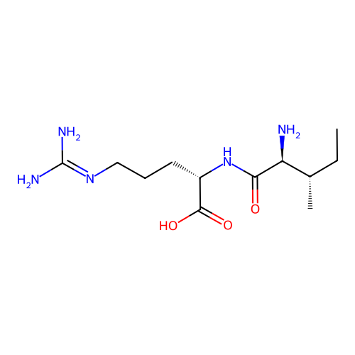 L-isoleucyl-L-arginine structure