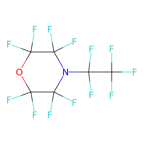 Morpholine, 2,2,3,3,5,5,6,6-octafluoro-4-(1,1,2,2,2-pentafluoroethyl)- structure