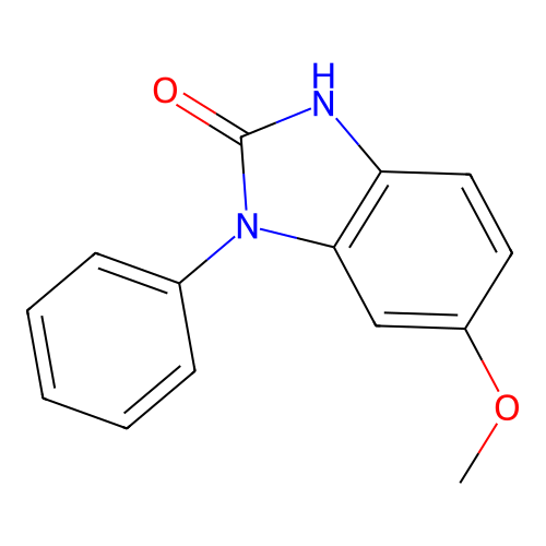 2H-Benzimidazol-2-one, 1,3-dihydro-6-methoxy-1-phenyl- structure