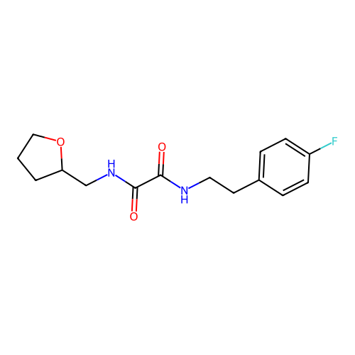 N-(4-Fluorophenethyl)-N-(tetrahydro-2-furanylmethyl)ethanediamide structure
