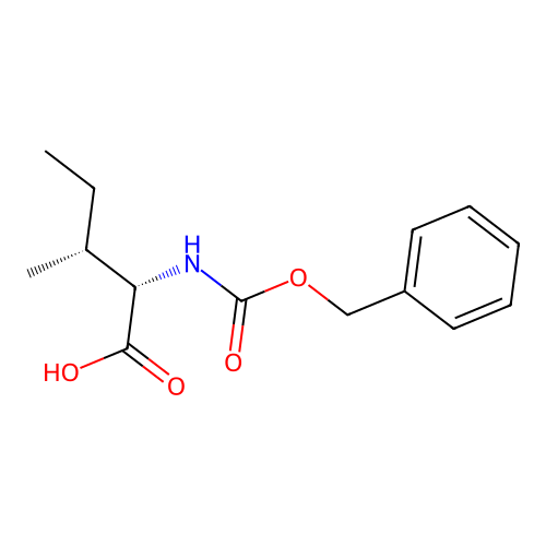 N-((Phenylmethoxy)carbonyl)-L-alloisoleucine structure
