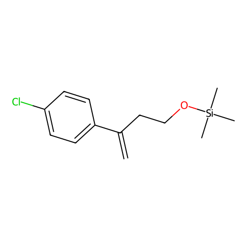 Silane, [[3-(4-chlorophenyl)-3-butenyl]oxy]trimethyl- structure
