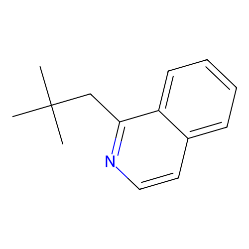 Isoquinoline, 1-(2,2-dimethylpropyl)- structure