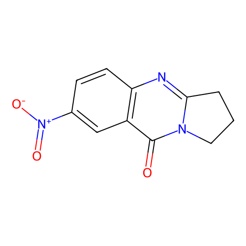 7-nitro-2,3-dihydropyrrolo[2,1-b]quinazolin-9(1H)-one structure